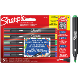 Creative Marker Bullet Tip Lot de 5 dans le groupe Stylos / Crayons d'artistes / Marqueurs acryliques chez Pen Store (131697)