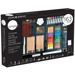 Simply Art Easel Studio Set 163 pièces dans le groupe Matériels d'artistes / Set Artiste / Set de couleurs chez Pen Store (131913)