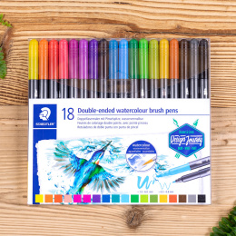 Stylo pinceau Aquarelle Twin-tip 18-set dans le groupe Stylos / Crayons d'artistes / Feutres pinceaux chez Pen Store (131925)