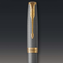 Sonnet Chiselled Silver Stylo-plume Fine dans le groupe Stylos / Stylo haute de gamme / Stylo à plume chez Pen Store (131974)