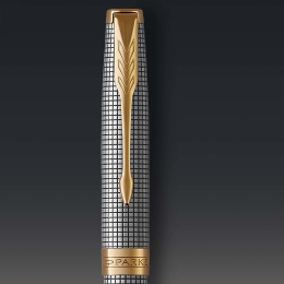 Sonnet Chiselled Silver Stylo à bille dans le groupe Stylos / Stylo haute de gamme / Stylo à bille chez Pen Store (131975)