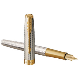 Sonnet Mistral Silver Stylo-plume Fine dans le groupe Stylos / Stylo haute de gamme / Stylo à plume chez Pen Store (131976)