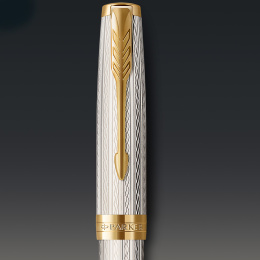 Sonnet Mistral Silver Stylo-plume Fine dans le groupe Stylos / Stylo haute de gamme / Stylo à plume chez Pen Store (131976)