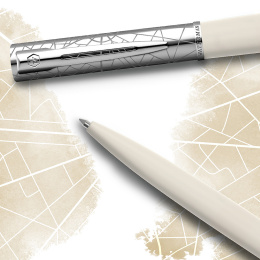 Allure Deluxe Metal & White Stylo à bille dans le groupe Stylos / Stylo haute de gamme / Stylo à bille chez Pen Store (132018)