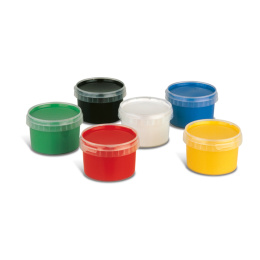 Peinture au doigt Basic-set 6x250g dans le groupe Kids / Hobby et Coleurs pour enfants / Peinture aux doigts chez Pen Store (132087)