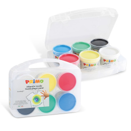 Peinture au doigt pour textile Basic-set 6x100g dans le groupe Kids / Hobby et Coleurs pour enfants / Peinture aux doigts chez Pen Store (132088)