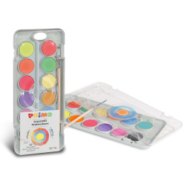 Aquarelle Lot de 12 Fluo+Metallic Ø30 + pinceau dans le groupe Kids / Hobby et Coleurs pour enfants / Peinture aquarelle pour les enfants chez Pen Store (132096)