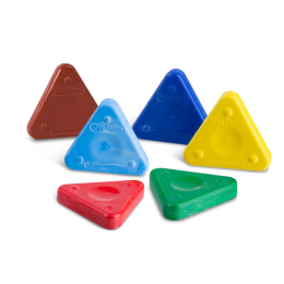 Crayons de cire Triangles Lot de 6 dans le groupe Kids / Crayons pours les enfants / Craies pour les enfants chez Pen Store (132102)