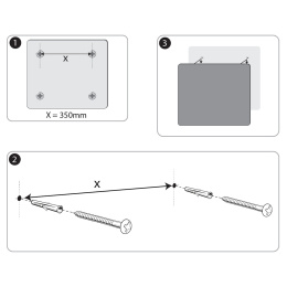 Tableau en verre Nobo 30x30 cm Noir dans le groupe Loisirs créatifs / Organiser / Bureau à domicile chez Pen Store (132254)