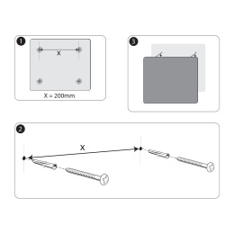 Tableau en verre Nobo 30x30 cm Blanc dans le groupe Loisirs créatifs / Organiser / Bureau à domicile chez Pen Store (132255)