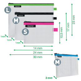 Water-resistant travel pocket 4-pack dans le groupe Stylos / Accessoires Crayons / Trousses chez Pen Store (132355)