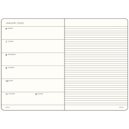 Calendrier 18M Weekly Planner & Notebook Hard Cover A5 Black dans le groupe Papiers & Blocs / Calendriers et agendas / Calendriers 18 mois chez Pen Store (132564)