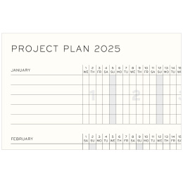 Calendrier 18M Weekly Planner & Notebook Hard Cover A5 Black dans le groupe Papiers & Blocs / Calendriers et agendas / Calendriers 18 mois chez Pen Store (132564)