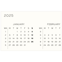 Calendrier 18M Weekly Planner Hard Cover A5 Forest Green dans le groupe Papiers & Blocs / Calendriers et agendas / Calendriers 18 mois chez Pen Store (132578)