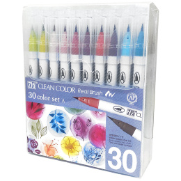 Clean Color Real Brush set A Lot de 30 dans le groupe Stylos / Crayons d'artistes / Feutres pinceaux chez Pen Store (132604)