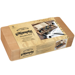 Set de calligraphie en coffret bois 15 pièces dans le groupe Loisirs créatifs / Calligraphie / Encres pour la calligraphie chez Pen Store (132705)