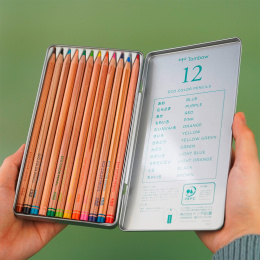 Ki-Monogatari Eco Crayons de couleur Lot de 12 dans le groupe Stylos / Crayons d'artistes / Crayons de couleurs chez Pen Store (132715)