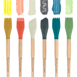 Catalyst Silicone Blade à long manche No 5 30 mm Orange dans le groupe Matériels d'artistes / L'atelier / Couteaux Peinture chez Pen Store (132798)
