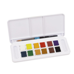Peinture aquarelle Travel 12 demi-godets dans le groupe Matériels d'artistes / Couleurs de l'artiste / Peinture aquarelle / Aquarelle en godet chez Pen Store (132936)