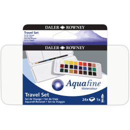 Peinture aquarelle Travel 24 demi-godets dans le groupe Matériels d'artistes / Couleurs de l'artiste / Peinture aquarelle chez Pen Store (132939)