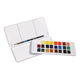 Peinture aquarelle Travel 24 demi-godets dans le groupe Matériels d'artistes / Couleurs de l'artiste / Peinture aquarelle chez Pen Store (132939)