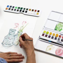 Peinture aquarelle Studio 48 demi-godets dans le groupe Matériels d'artistes / Couleurs de l'artiste / Peinture aquarelle / Aquarelle en godet chez Pen Store (132940)