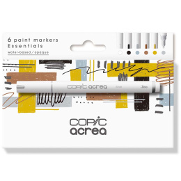 Acrea Paint Marker Lot de 6 Essential Colours dans le groupe Stylos / Crayons d'artistes / Feutres d'illustrations chez Pen Store (133045)