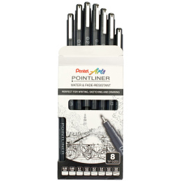 Pointliner Ensemble de 8 dans le groupe Stylos / Écrire / Feutres Fineliners chez Pen Store (133077)