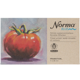 Norma Blue Peintures à l'huile 7x35 ml dans le groupe Matériels d'artistes / Couleurs de l'artiste / Peintures à l'huile chez Pen Store (133140)