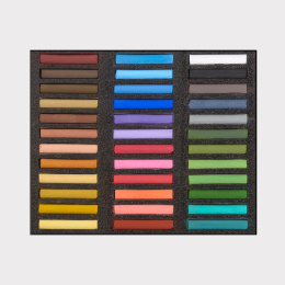 Coffret Bois 36 Pastels Assortis dans le groupe Matériels d'artistes / Craie et Graphite / Pastels secs chez Pen Store (133372)