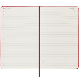 12M Daily Calendrier 2025 Hardcover Large Red dans le groupe Papiers & Blocs / Calendriers et agendas / Calendriers 12 mois chez Pen Store (133764)