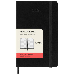 12M Daily Calendrier 2025 Hardcover Pocket Black dans le groupe Papiers & Blocs / Calendriers et agendas / Calendriers 12 mois chez Pen Store (133770)