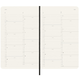 12M Monthly Calendrier 2025 Softcover Large Black dans le groupe Papiers & Blocs / Calendriers et agendas / Calendriers 12 mois chez Pen Store (133777)