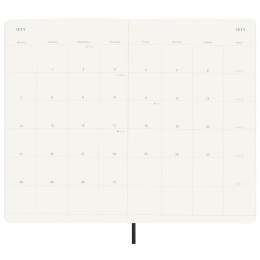 12M Monthly Calendrier 2025 Softcover Large Black dans le groupe Papiers & Blocs / Calendriers et agendas / Calendriers 12 mois chez Pen Store (133777)