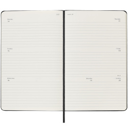 12M Weekly Planner Horizontal 2025 Hardcover Large Black dans le groupe Papiers & Blocs / Calendriers et agendas / Calendriers 12 mois chez Pen Store (133788)