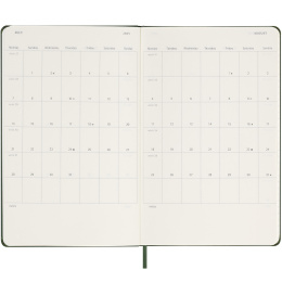 12M Weekly Notebook Hardcover 2025 Large Myrtle Green dans le groupe Papiers & Blocs / Calendriers et agendas / Calendriers 12 mois chez Pen Store (133794)