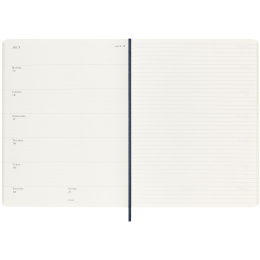 12M Weekly Notebook Softcover 2025 Large Sapphire Blue dans le groupe Papiers & Blocs / Calendriers et agendas / Calendriers 12 mois chez Pen Store (133796)