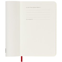 12M Weekly Notebook 2025 Hardcover Large Red dans le groupe Papiers & Blocs / Calendriers et agendas / Calendriers 12 mois chez Pen Store (133797)