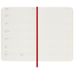 12M Weekly Notebook 2025 Hardcover Large Red dans le groupe Papiers & Blocs / Calendriers et agendas / Calendriers 12 mois chez Pen Store (133797)