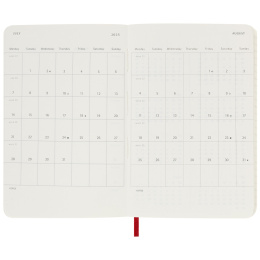 12M Weekly Notebook 2025 Hardcover Large Red dans le groupe Papiers & Blocs / Calendriers et agendas / Calendriers 12 mois chez Pen Store (133797)