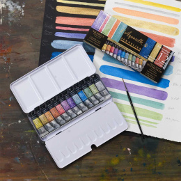 l'Aquarelle Peinture Aquarelle Iridescent Colours 12x10 ml dans le groupe Matériels d'artistes / Couleurs de l'artiste / Peinture aquarelle chez Pen Store (133816)