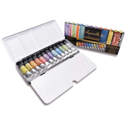 l'Aquarelle Peinture Aquarelle Iridescent Colours 12x10 ml dans le groupe Matériels d'artistes / Couleurs de l'artiste / Peinture aquarelle chez Pen Store (133816)