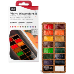 Peinture Aquarelle Original 16 couleurs dans le groupe Matériels d'artistes / Couleurs de l'artiste / Peinture aquarelle chez Pen Store (133835)