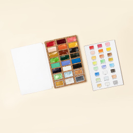 Peinture Aquarelle DeLuxe 24 couleurs dans le groupe Matériels d'artistes / Couleurs de l'artiste / Peinture aquarelle chez Pen Store (133838)