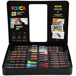 Posca Street Art Ensemble de 20 dans le groupe Stylos / Crayons d'artistes / Marqueurs acryliques chez Pen Store (133848)