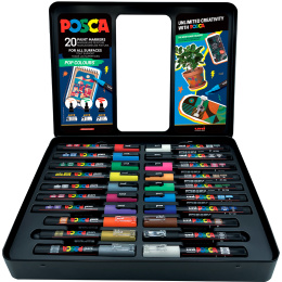 Posca Pop Colours Ensemble de 20 dans le groupe Stylos / Crayons d'artistes / Marqueurs acryliques chez Pen Store (133850)