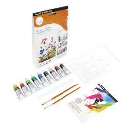 Simply Peindre des fleurs avec de la peinture acrylique étape par étape dans le groupe Matériels d'artistes / Couleurs de l'artiste / Peinture acrylique chez Pen Store (133865)