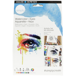 Simply Peindre des yeux à l'aquarelle étape par étape dans le groupe Matériels d'artistes / Couleurs de l'artiste / Peinture aquarelle chez Pen Store (133868)