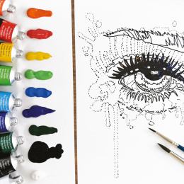 Simply Peindre des yeux à l'aquarelle étape par étape dans le groupe Matériels d'artistes / Couleurs de l'artiste / Peinture aquarelle chez Pen Store (133868)