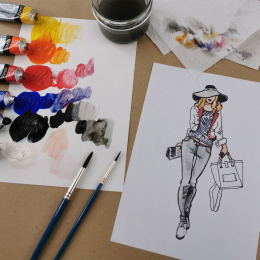 Simply Peindre des dessins de mode à l'aquarelle, étape par étape dans le groupe Matériels d'artistes / Couleurs de l'artiste / Peinture aquarelle chez Pen Store (133869)